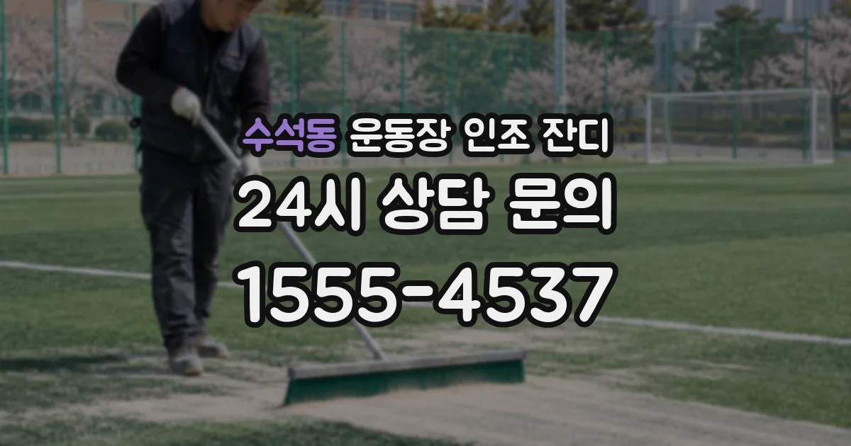 수석동 운동장 인조 잔디