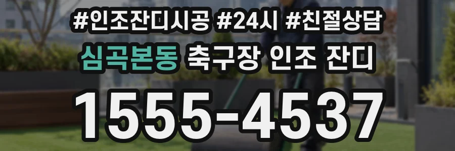 심곡본동 축구장 인조 잔디