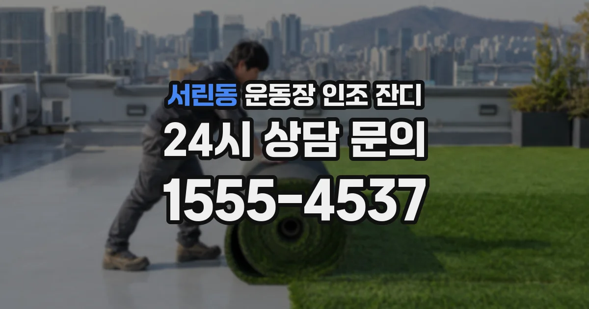 서린동 운동장 인조 잔디