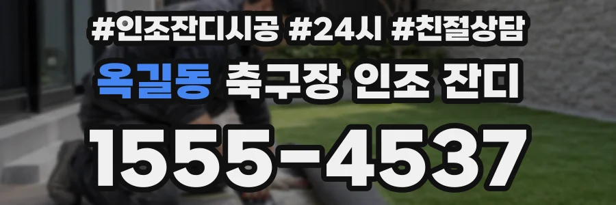 옥길동 축구장 인조 잔디