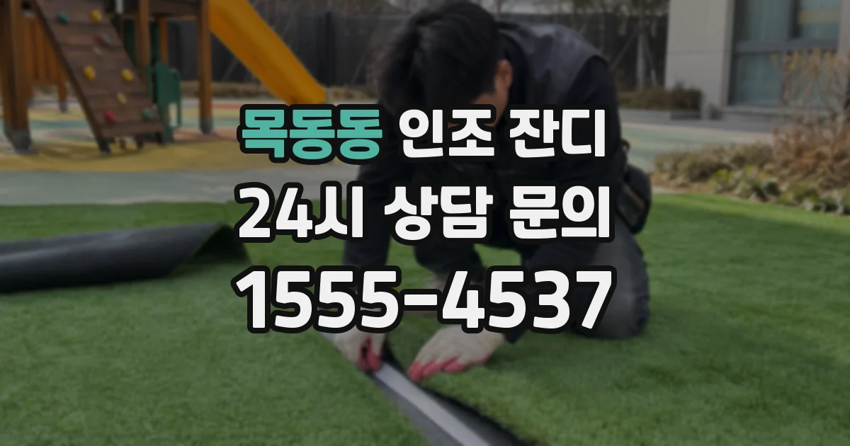 목동동 인조 잔디