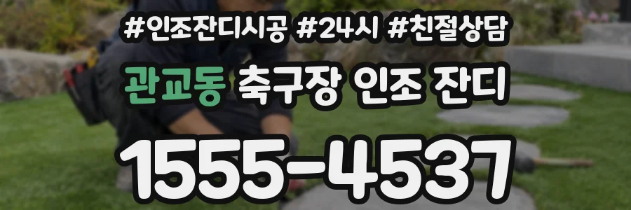 관교동 축구장 인조 잔디