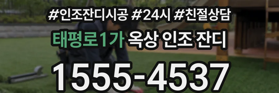 태평로1가 옥상 인조 잔디