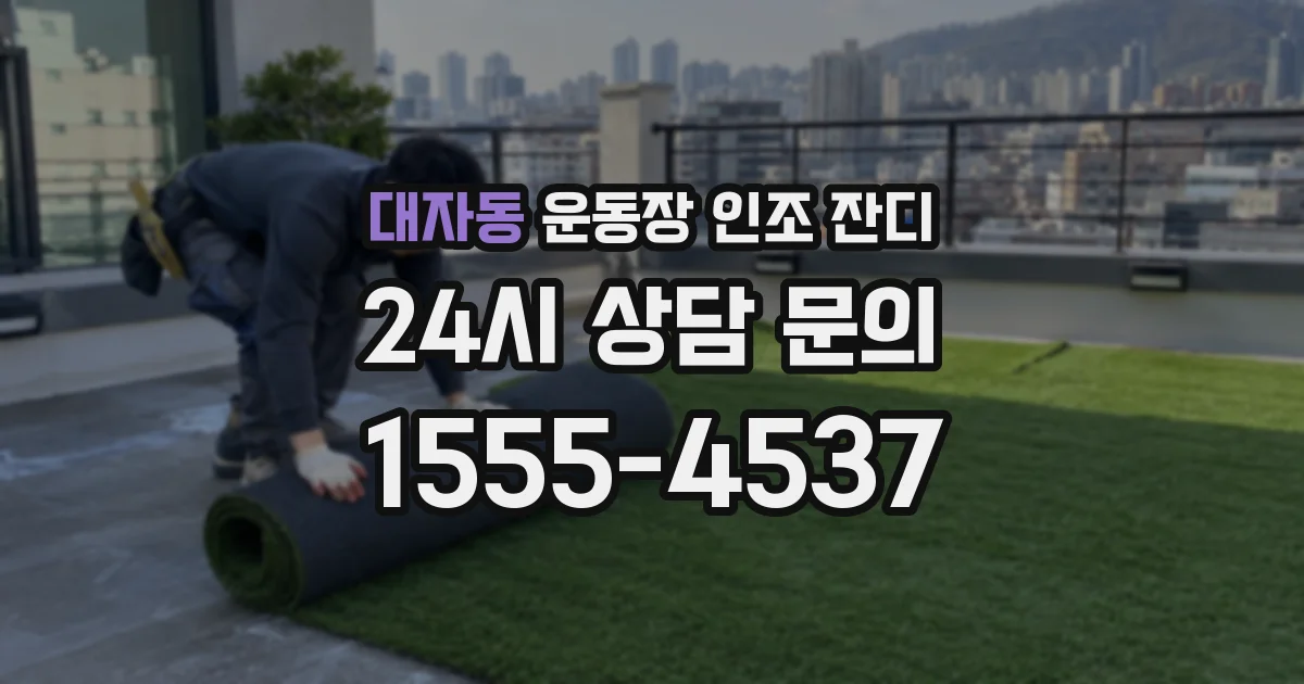 대자동 운동장 인조 잔디