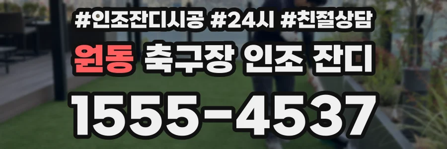 원동 축구장 인조 잔디