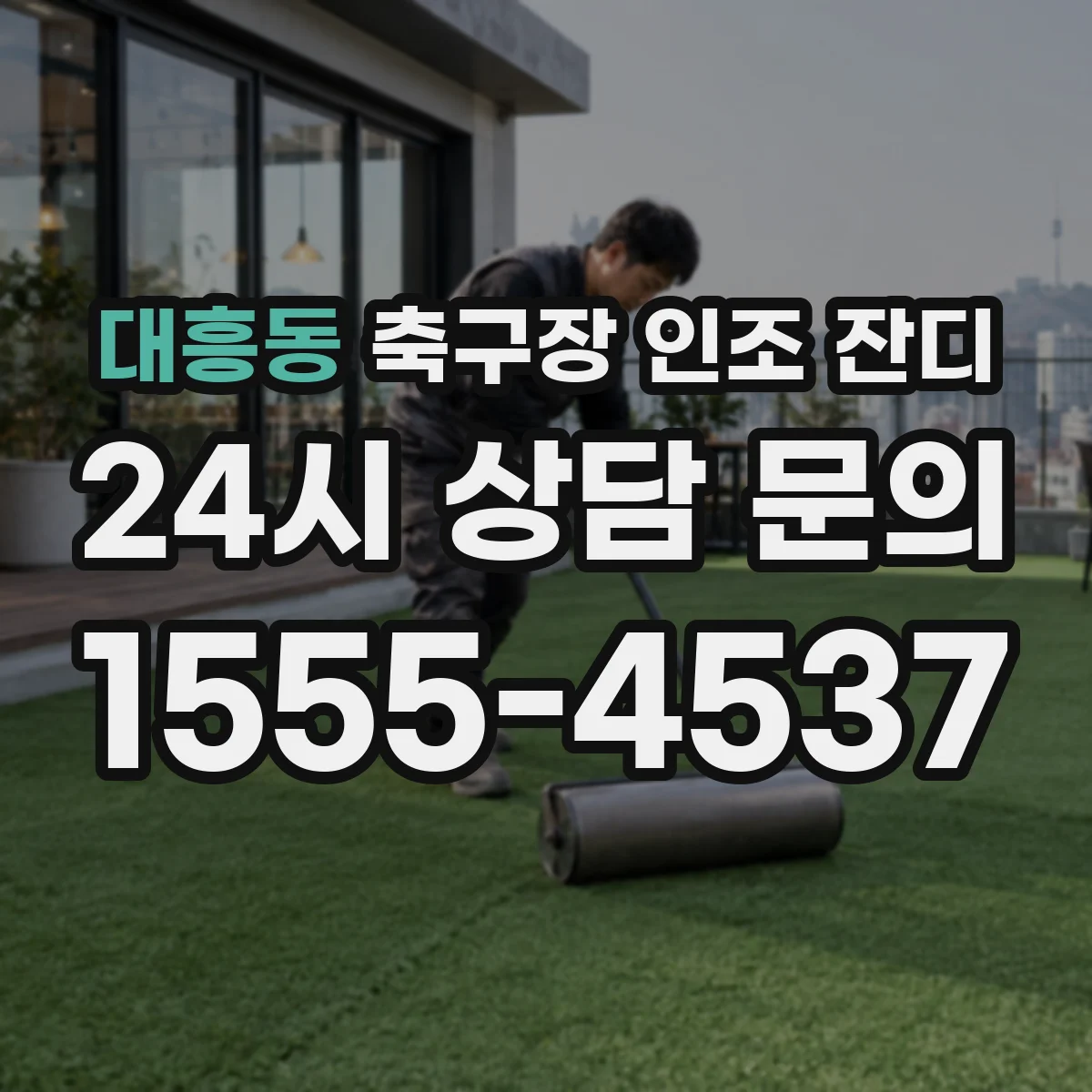 대흥동 축구장 인조 잔디
