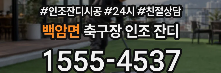 백암면 축구장 인조 잔디
