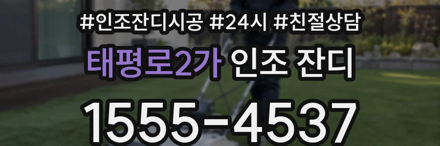 태평로2가 인조 잔디