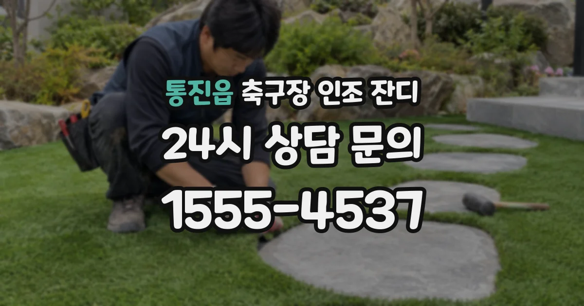 통진읍 축구장 인조 잔디