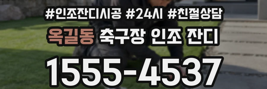 옥길동 축구장 인조 잔디