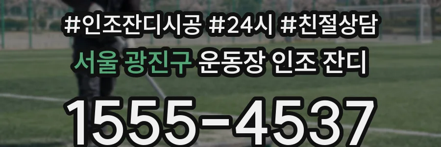 서울 광진구 운동장 인조 잔디