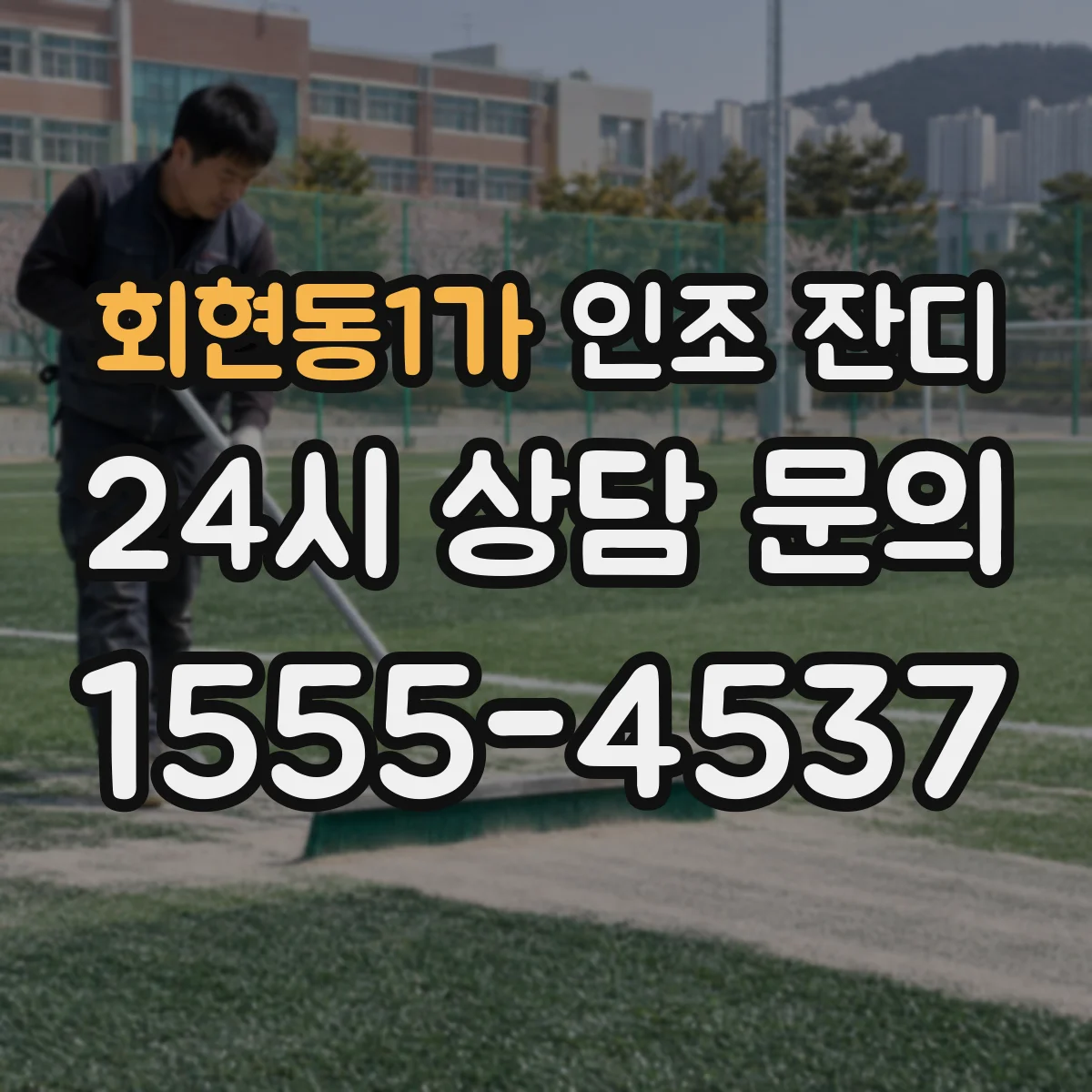 회현동1가 인조 잔디