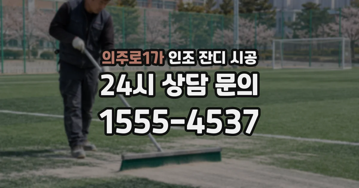 의주로1가 인조 잔디 시공