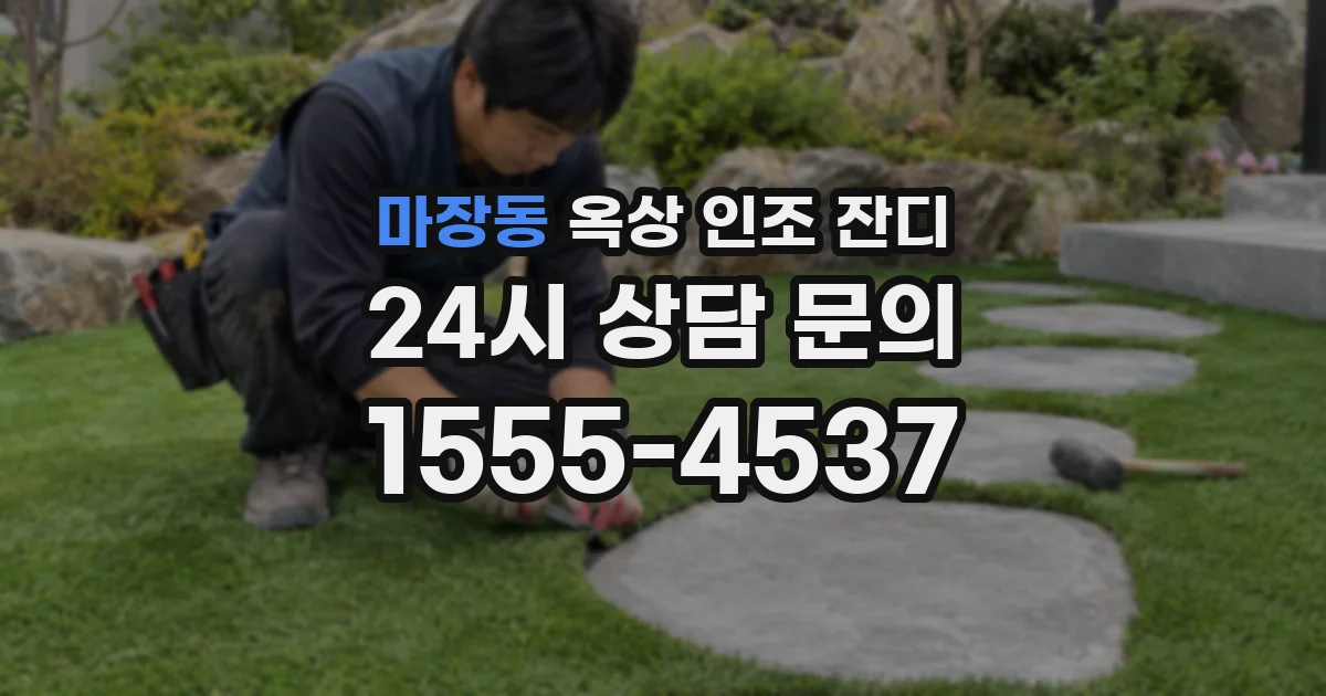 마장동 옥상 인조 잔디