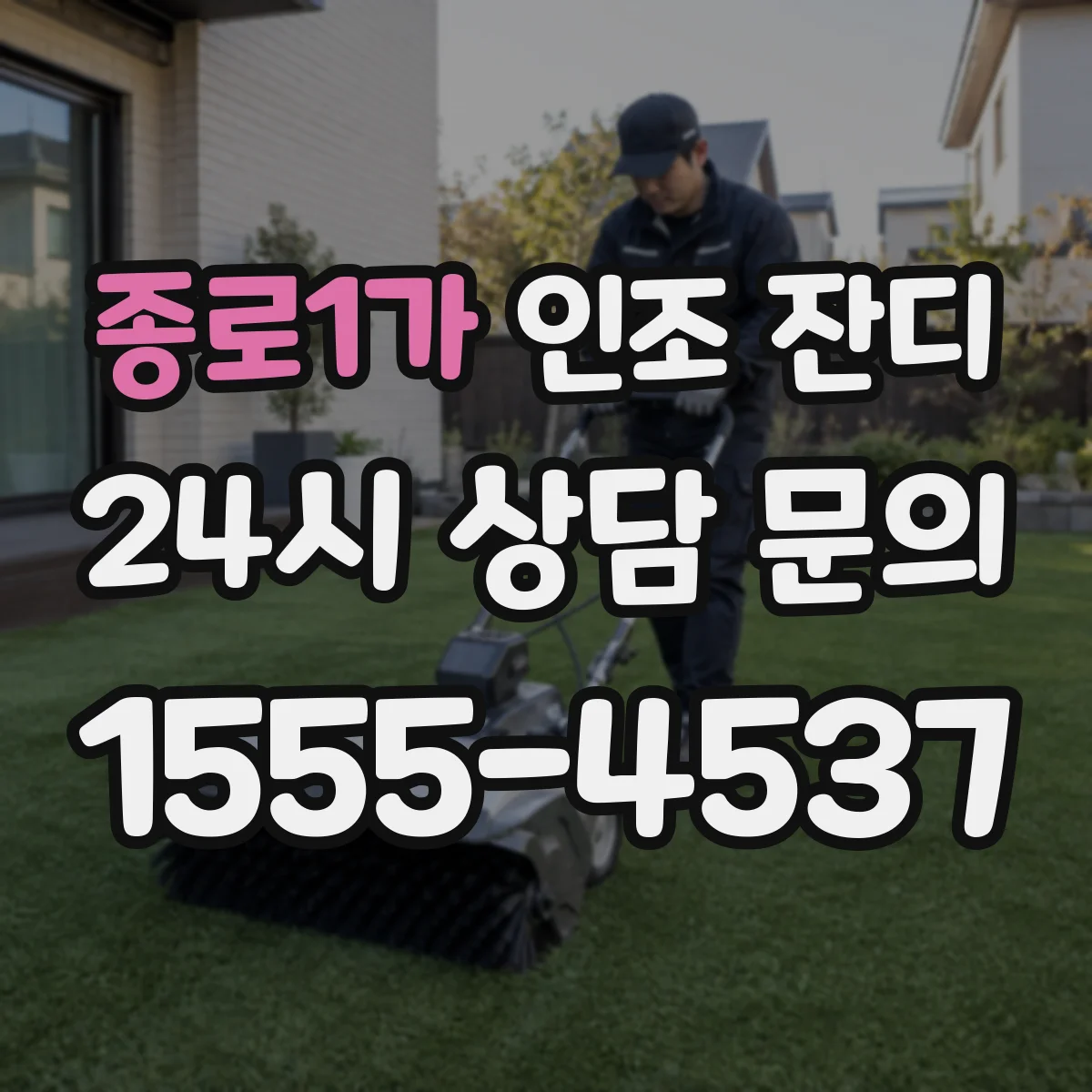 종로1가 인조 잔디