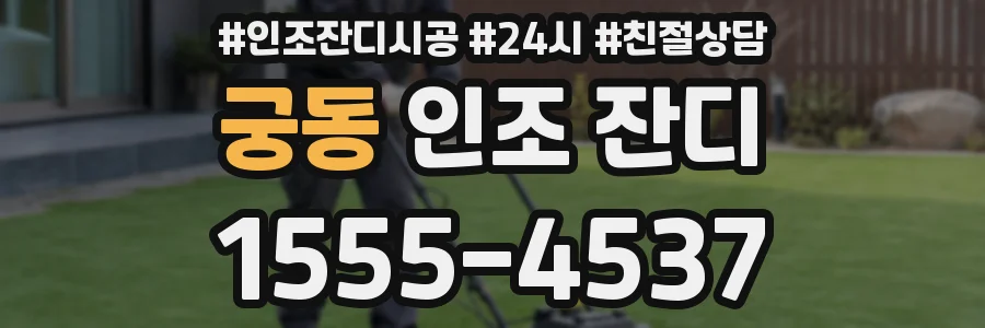 궁동 인조 잔디