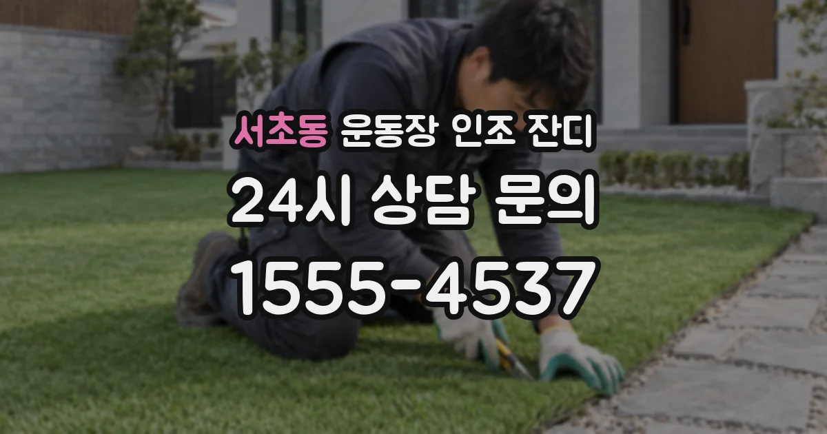 서초동 운동장 인조 잔디