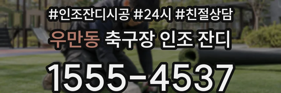 우만동 축구장 인조 잔디