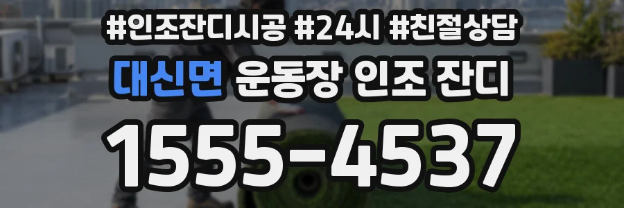 대신면 운동장 인조 잔디