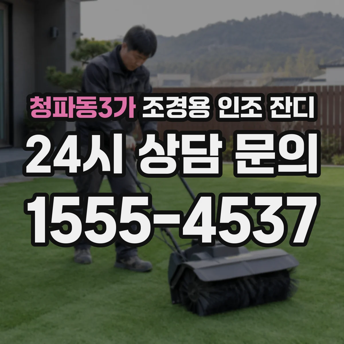 청파동3가 조경용 인조 잔디