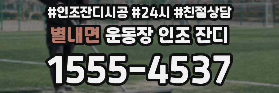 별내면 운동장 인조 잔디