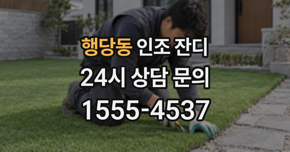 행당동 인조 잔디