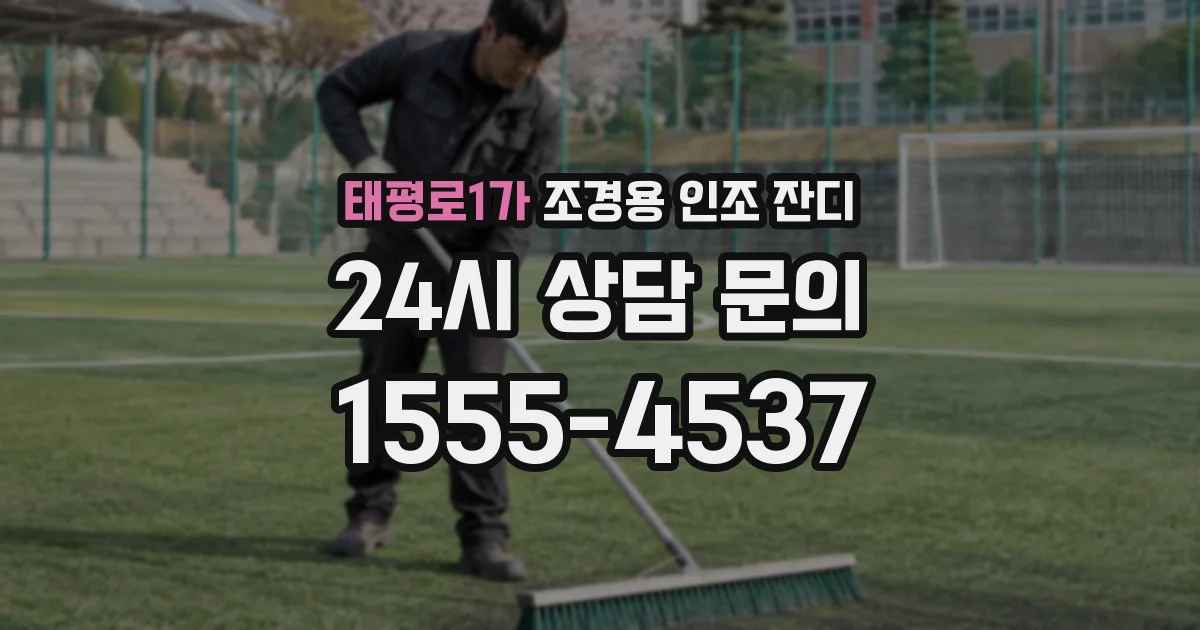 태평로1가 조경용 인조 잔디
