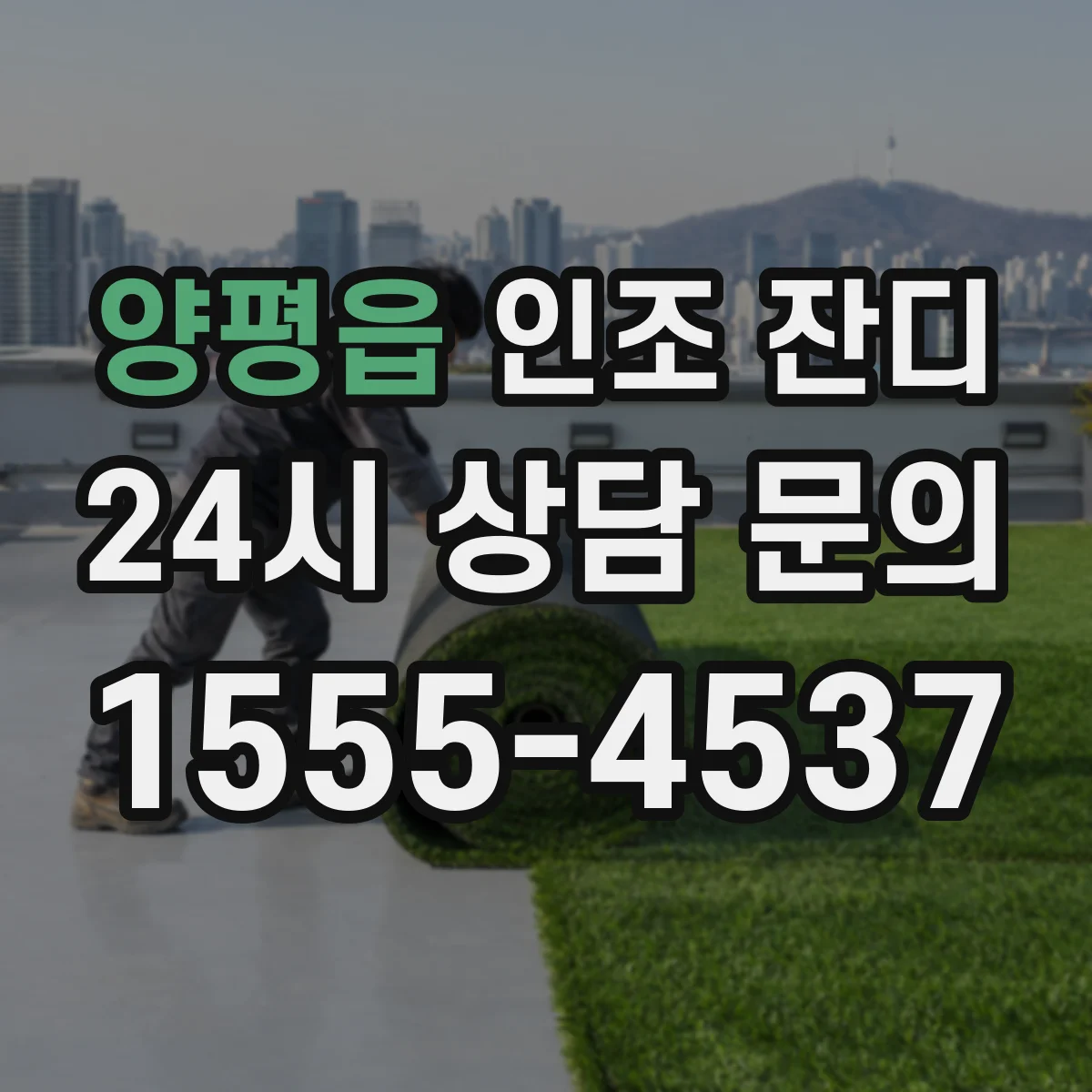 양평읍 인조 잔디