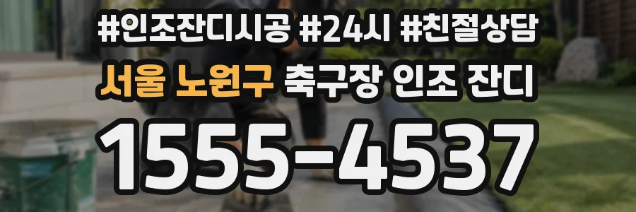 서울 노원구 축구장 인조 잔디