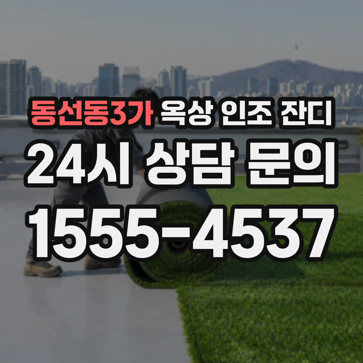 동선동3가 옥상 인조 잔디