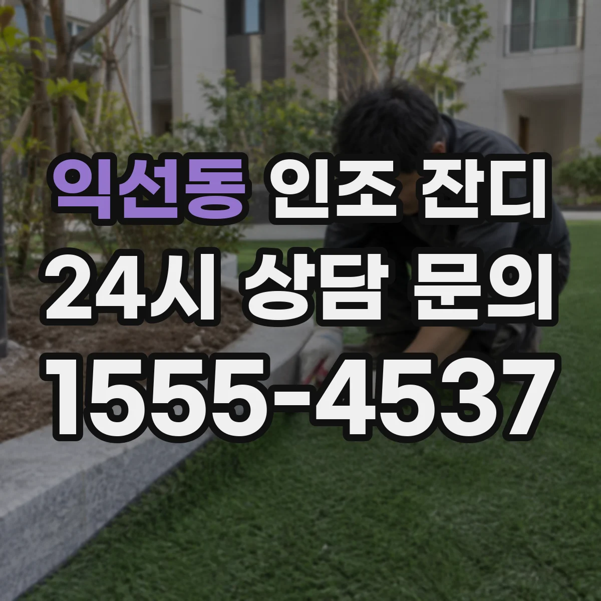 익선동 인조 잔디