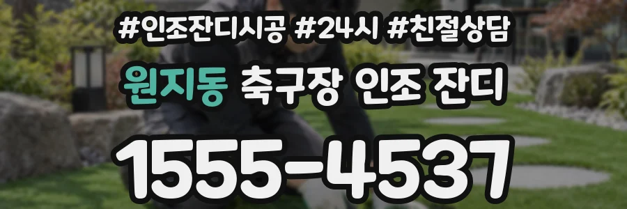 원지동 축구장 인조 잔디