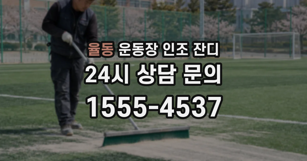율동 운동장 인조 잔디