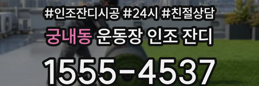 궁내동 운동장 인조 잔디
