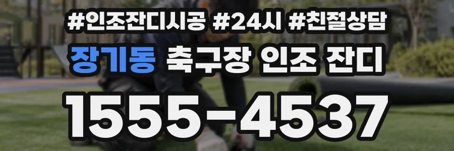 장기동 축구장 인조 잔디