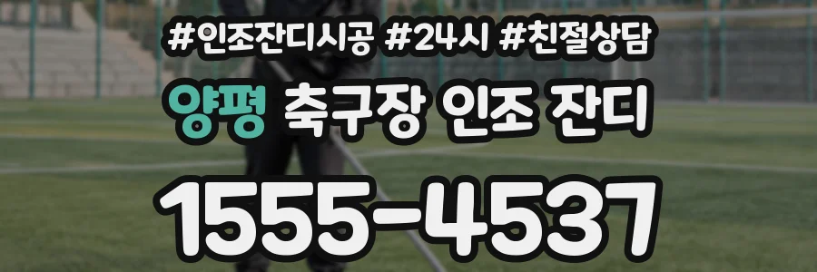 양평 축구장 인조 잔디