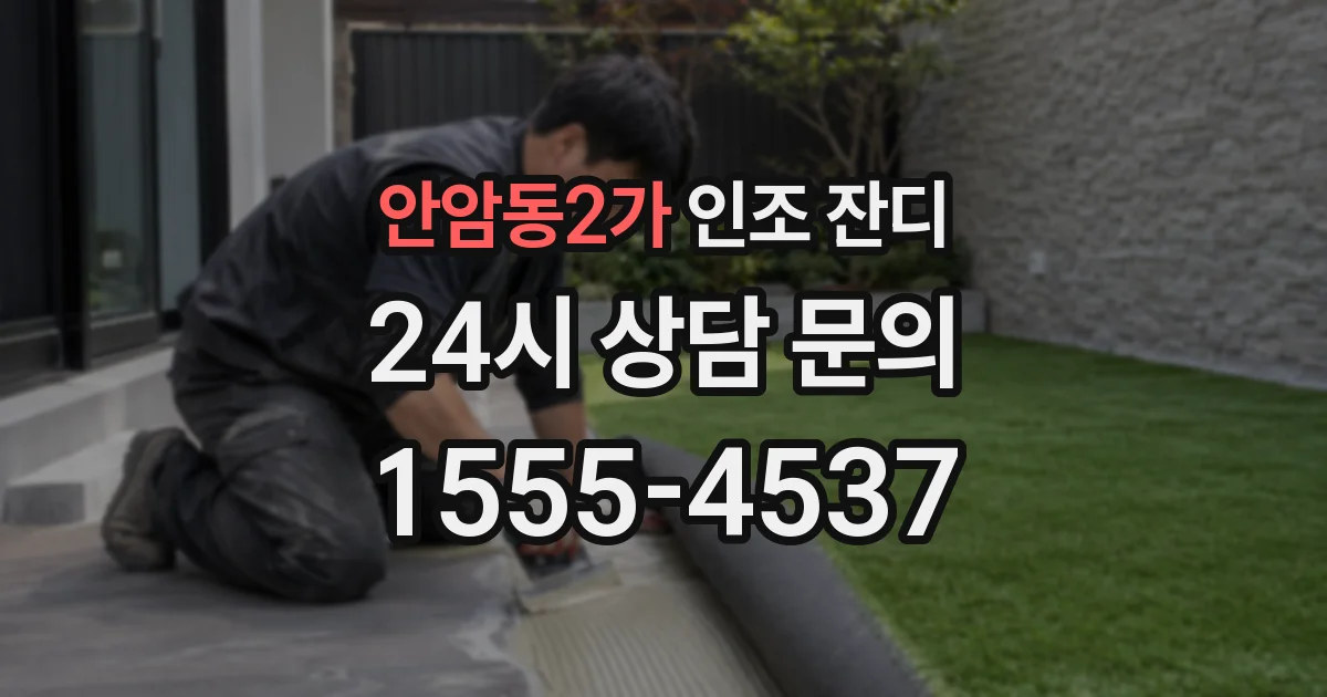 안암동2가 인조 잔디