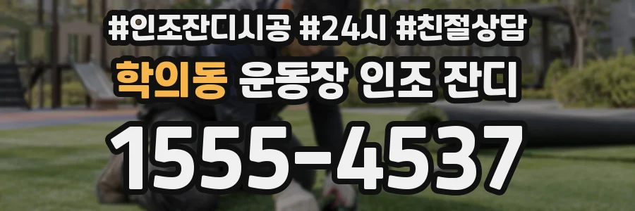 학의동 운동장 인조 잔디