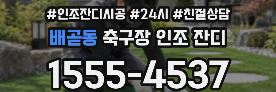배곧동 축구장 인조 잔디