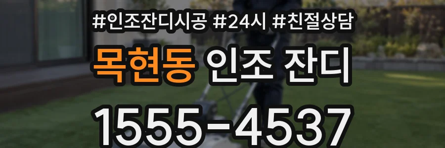 목현동 인조 잔디