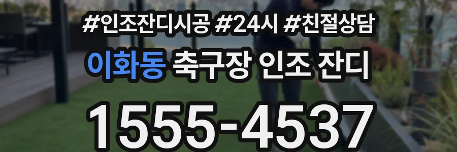 이화동 축구장 인조 잔디