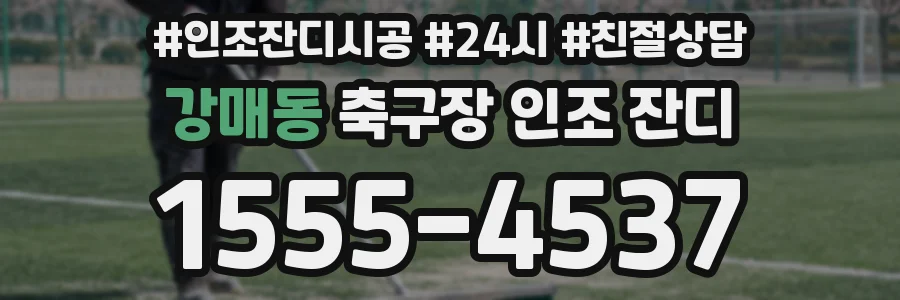 강매동 축구장 인조 잔디