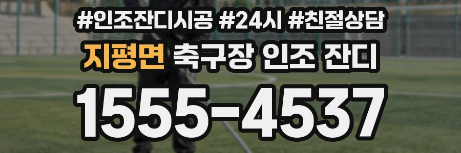 지평면 축구장 인조 잔디