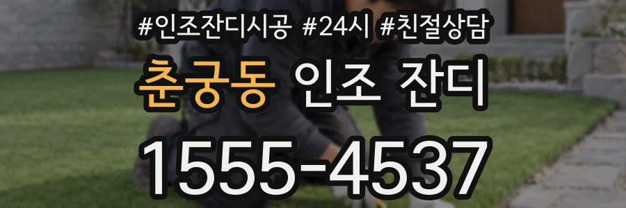 춘궁동 인조 잔디