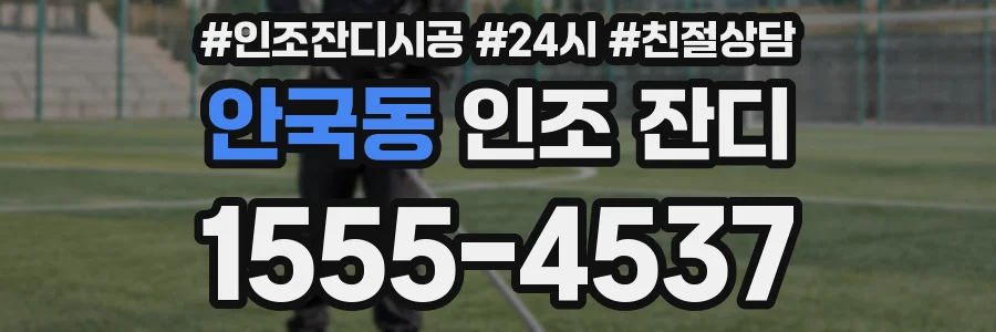 안국동 인조 잔디