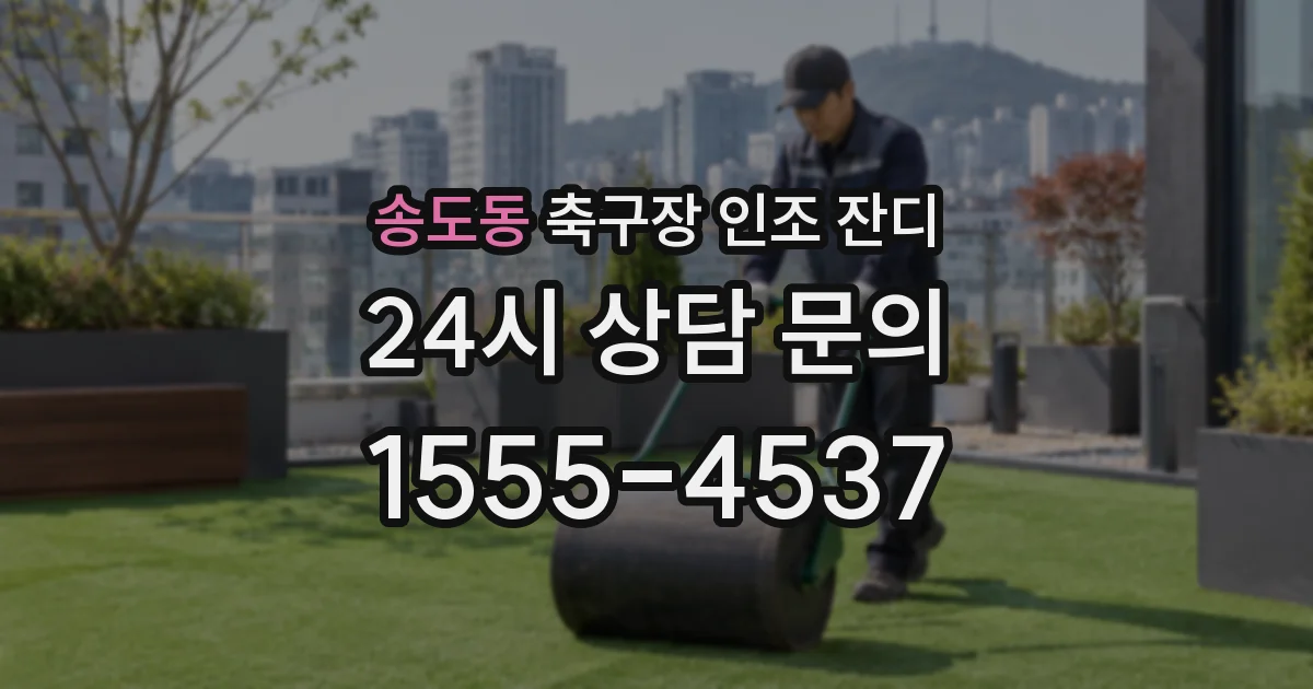 송도동 축구장 인조 잔디