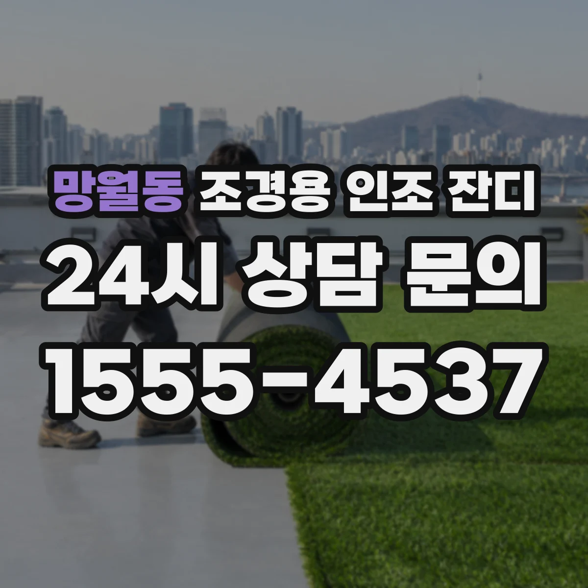 망월동 조경용 인조 잔디