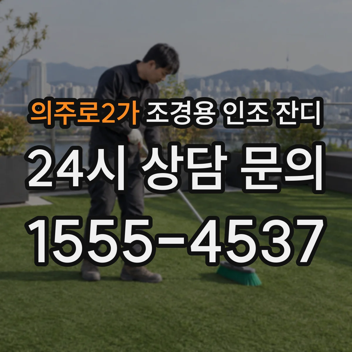 의주로2가 조경용 인조 잔디