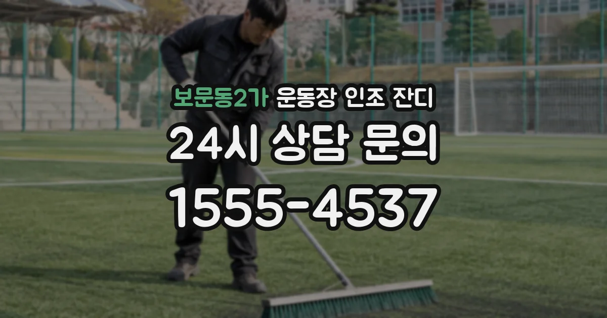 보문동2가 운동장 인조 잔디
