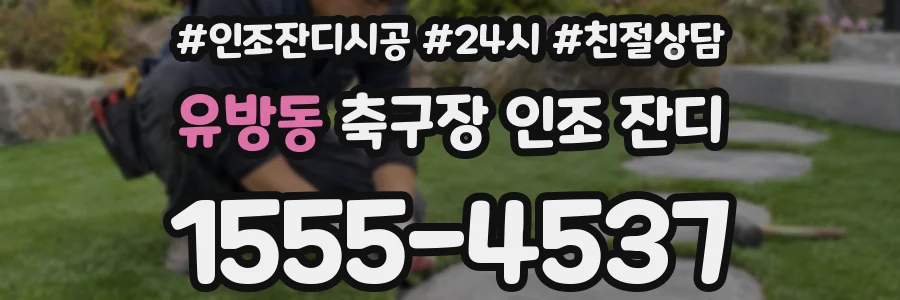 유방동 축구장 인조 잔디